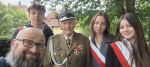 Poczet Sztandarowy w towarzystwie niesamowitego płk. Kazimierza Koreckiego.
